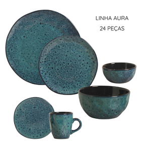 アルミニア tenera(テネラ)　Berte Jessen　大皿 Aparelho de Jantar Aura Orgânico 24 peças